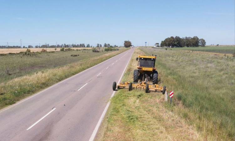 Provincia inicia un inédito proceso para el desmalezado de calzadas de rutas provinciales