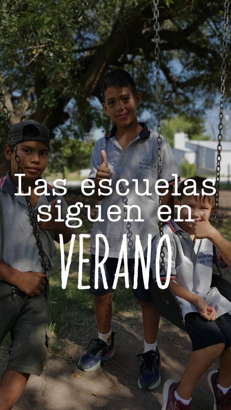 Las escuelas siguen en verano 