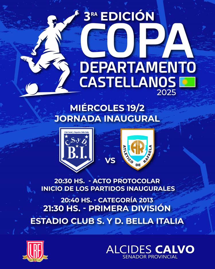 Arranca la tercera edición de la Copa dpto. Castellanos 