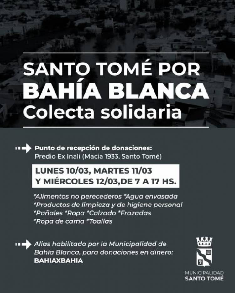 Santo Tomé por Bahía Blanca