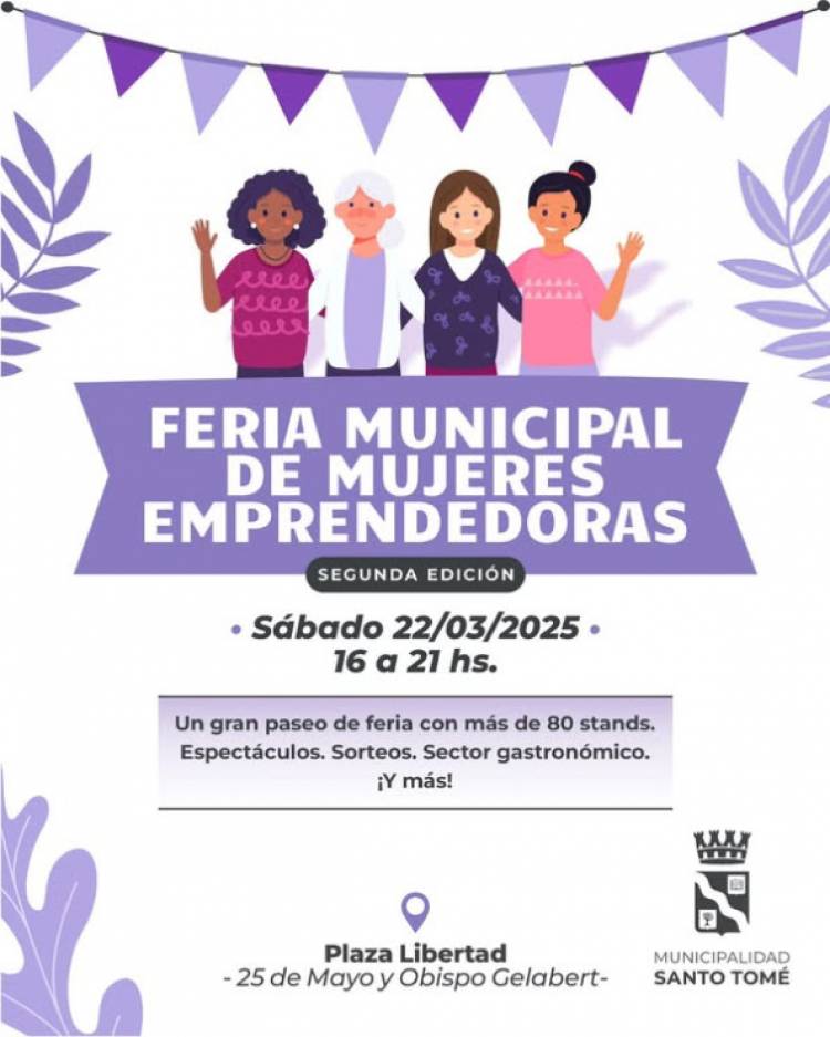 Se realizará la Segunda Edición de la Feria Municipal de Mujeres Emprendedoras