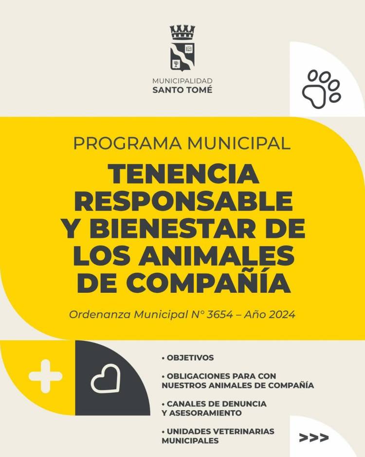 Tenencia Responsable y Bienestar de los Animales de Compañía