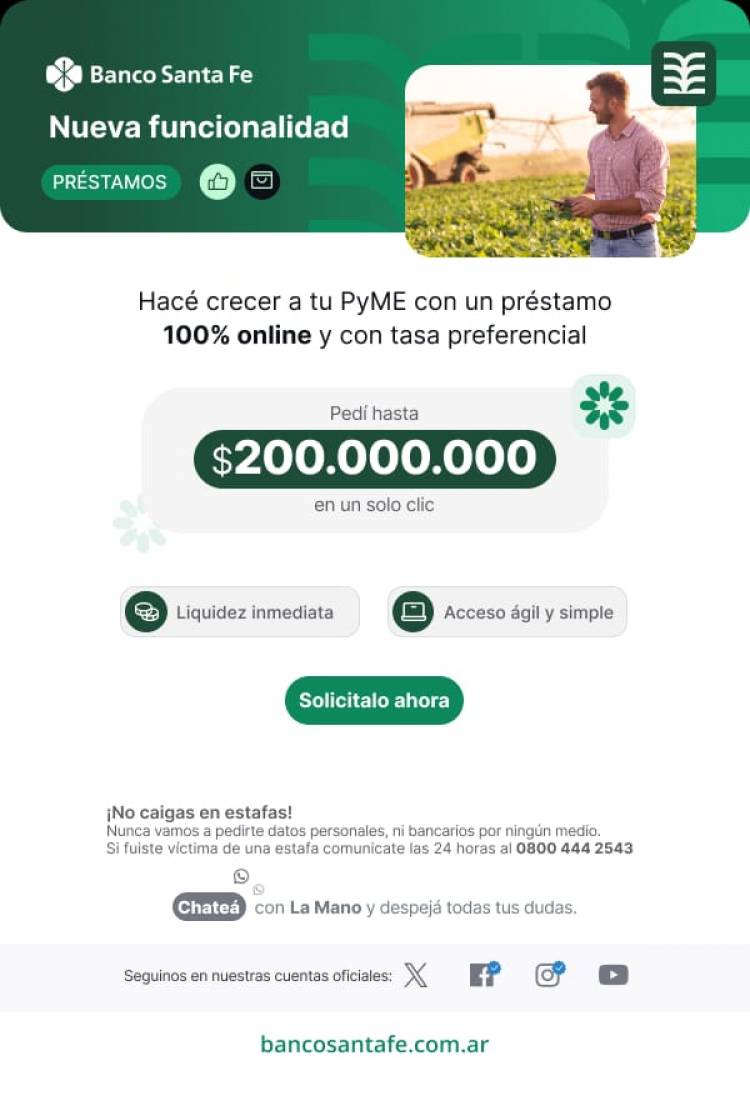 Más de 500 empresas santafesinas ya accedieron a esta línea 100% online