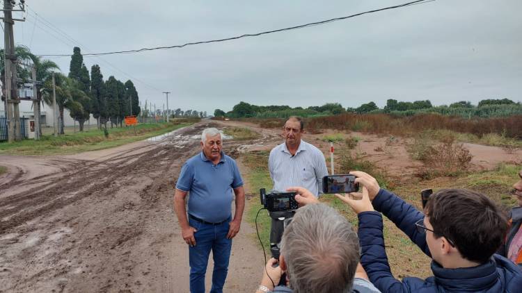 Reclaman a la provincia por la paralización de las obras de la ruta 70 entre Bella Italia y Aurelia