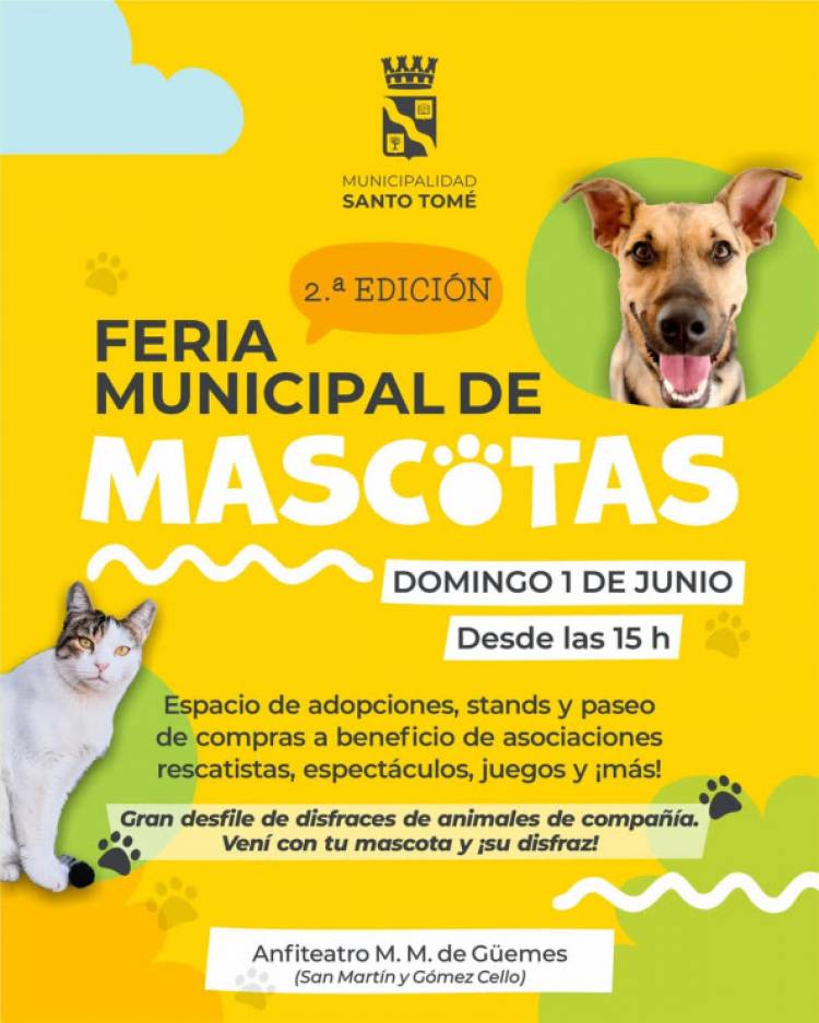 Llega la segunda edición de la Feria Municipal de Mascotas