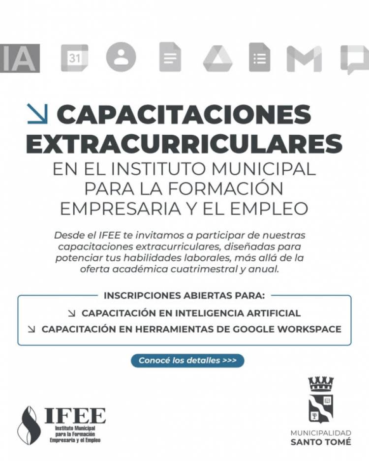 Capacitaciones Extracurriculares en el Instituto Municipal para la Formación Empresaria y el Empleo