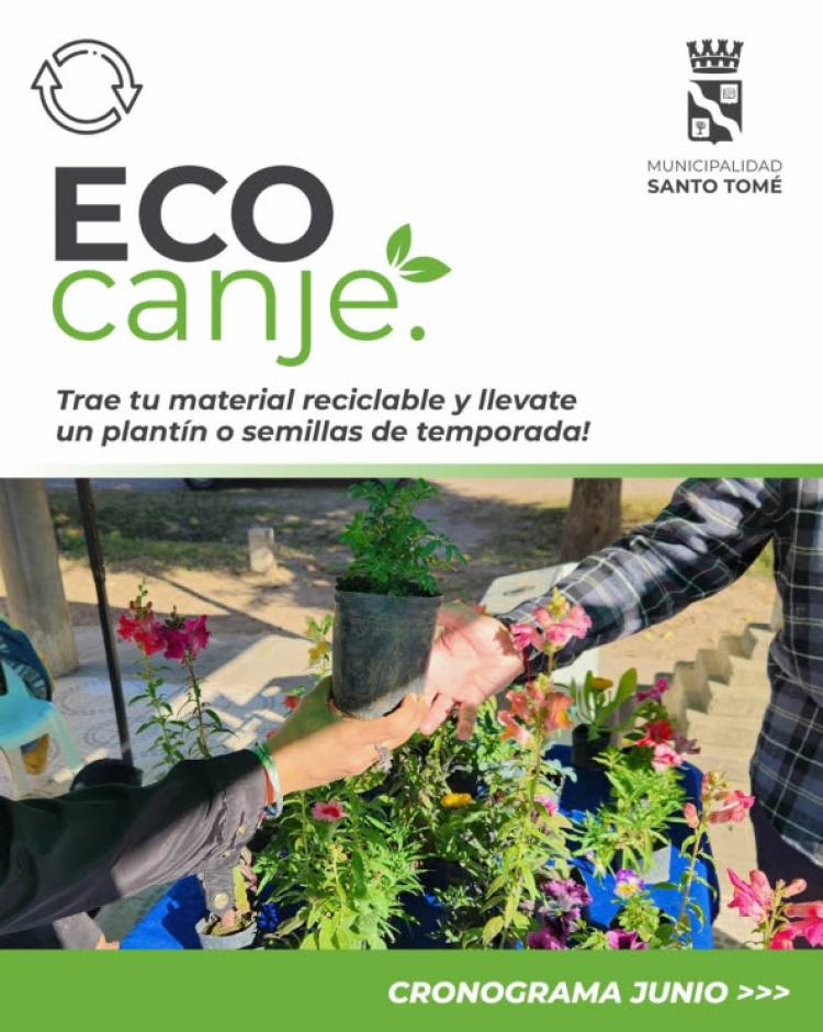 Eco Canje: Cronograma para el mes de junio
