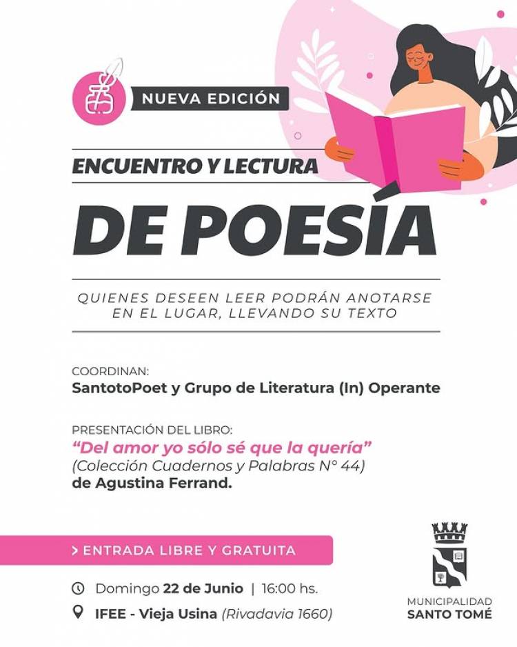 Llega una nueva edición de Encuentro y Lectura de Poesía