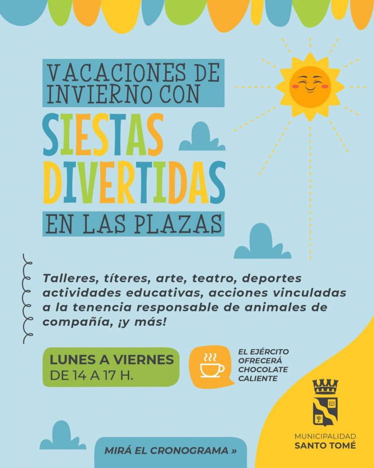 Santo Tomé se prepara para unas vacaciones de invierno llenas de actividades para toda la familia