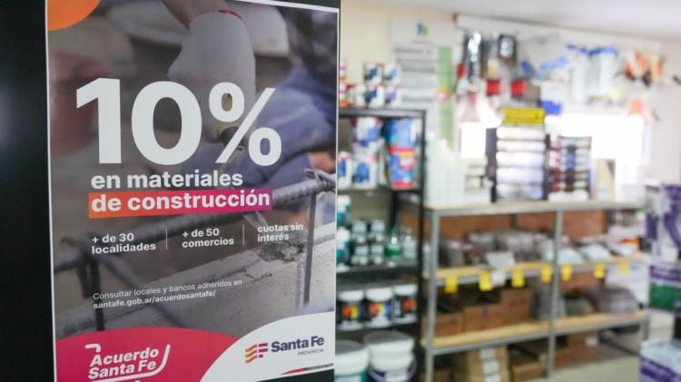 Acuerdo Santa Fe para la construcción: en solo 10 días pasaron de 75 a 117 los locales adheridos