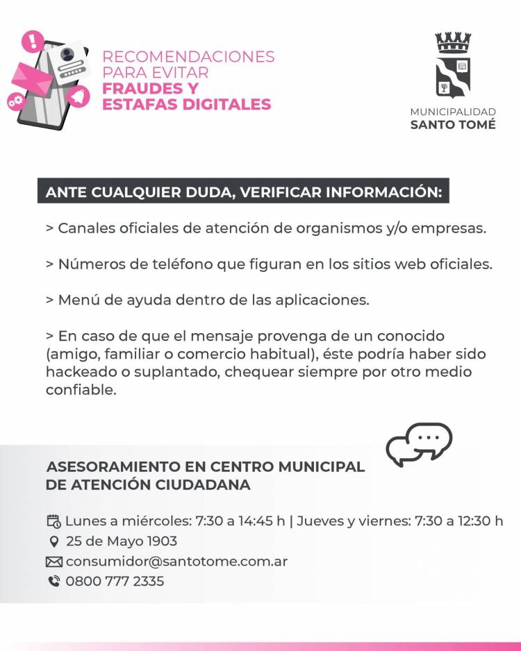 Recomendaciones para prevenir estafas digitales
