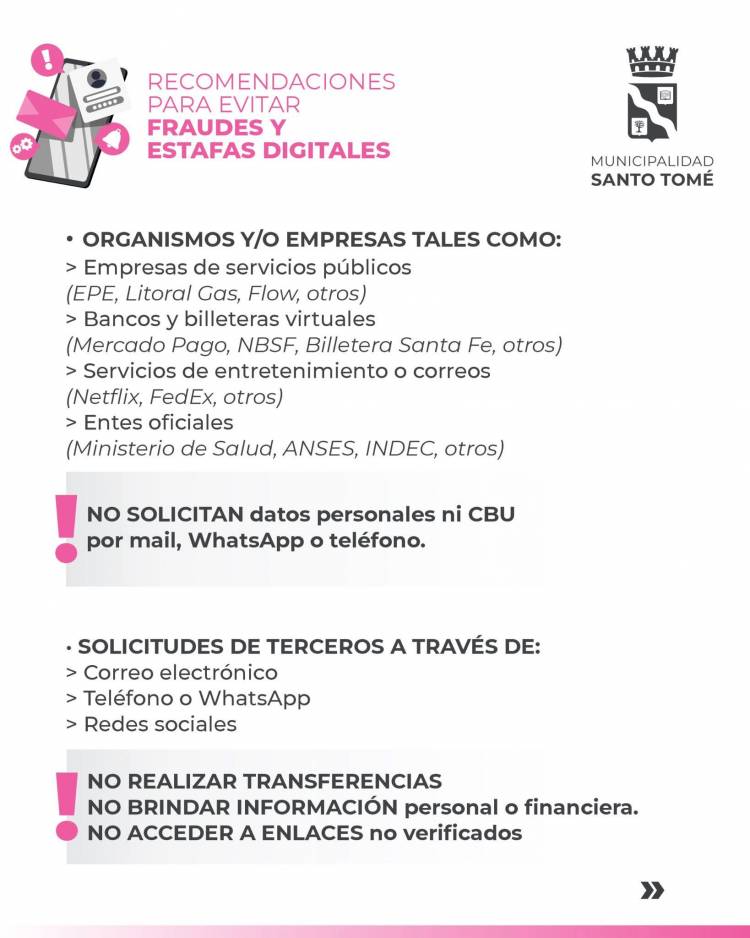 Recomendaciones para prevenir estafas digitales