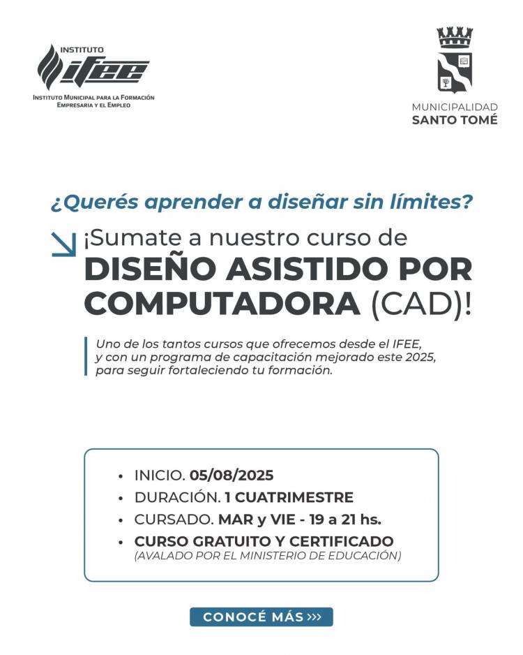 El IFEE lanza su curso de Diseño Asistido por Computadora (CAD) con un programa renovado