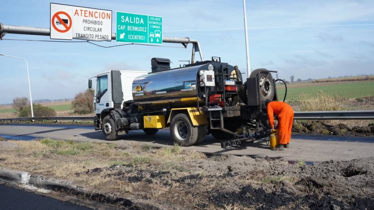 Autopista Rosario-Santa Fe: avanzan las obras del tercer carril y disponen medidas para mantener el flujo vehicular