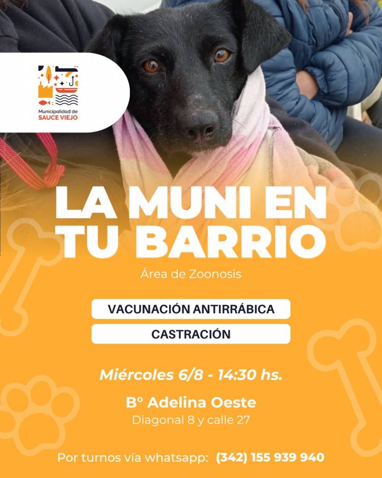 La Muni en tu barrio este miércoles en Adelina Este