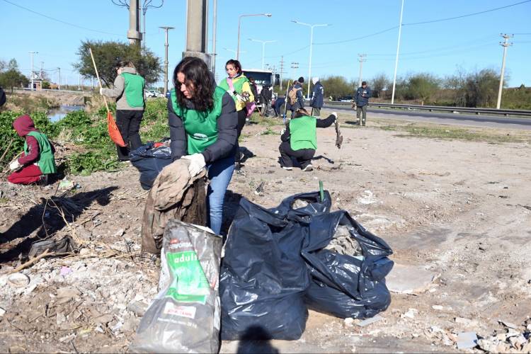 Megaoperativo de limpieza: comenzó la segunda etapa en la Circunvalación Oeste