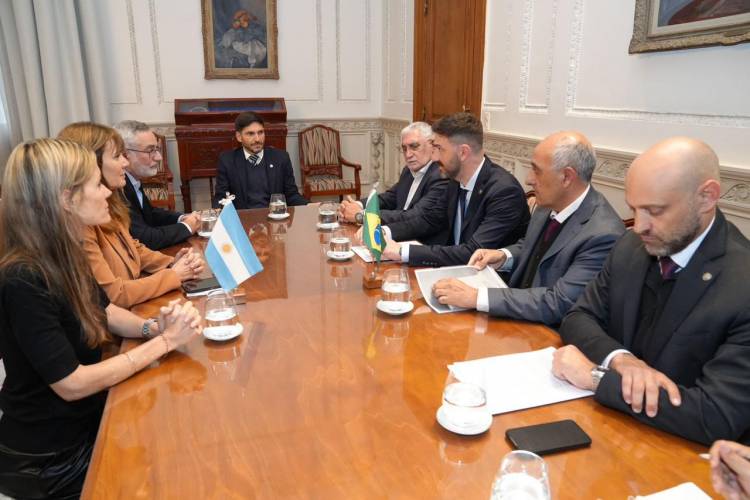 Pullaro recibió al embajador de Brasil en la Argentina