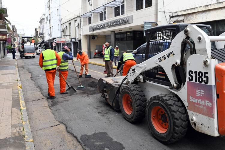 Finalizaron los trabajos de recuperación de carpeta asfáltica en el micro y macrocentro