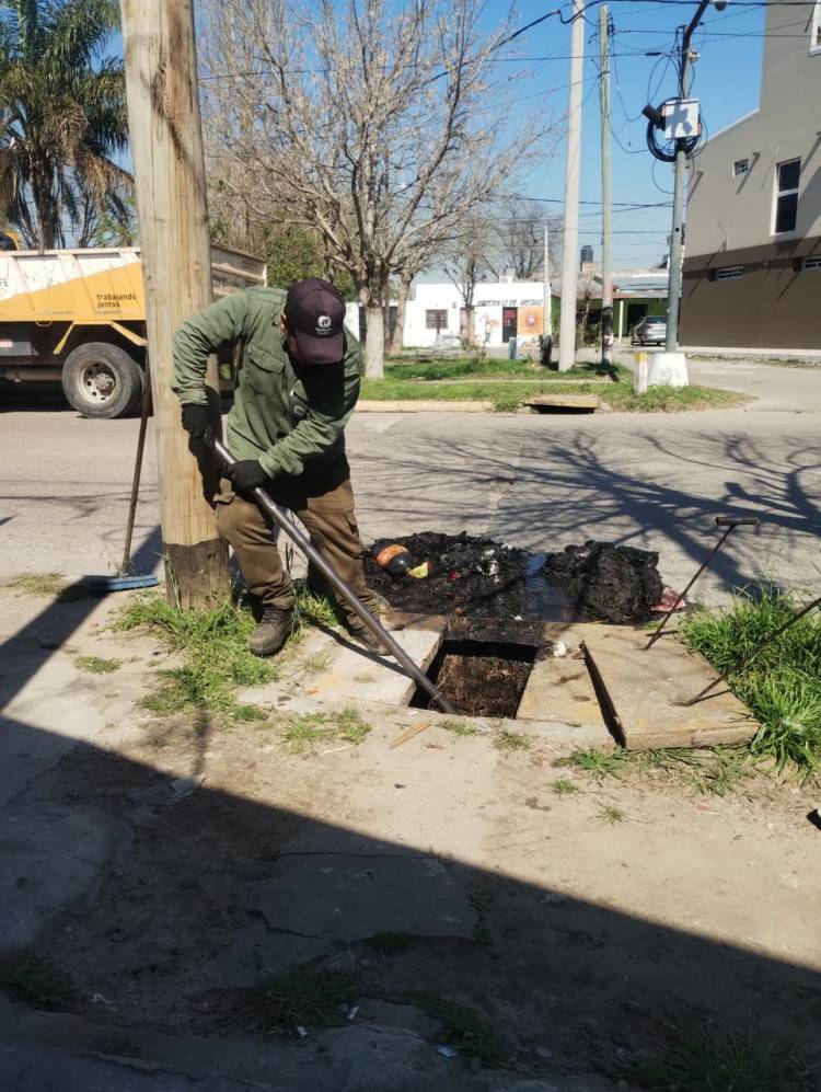 El municipio realiza tareas preventivas ante el pronóstico de lluvia para el fin de semana