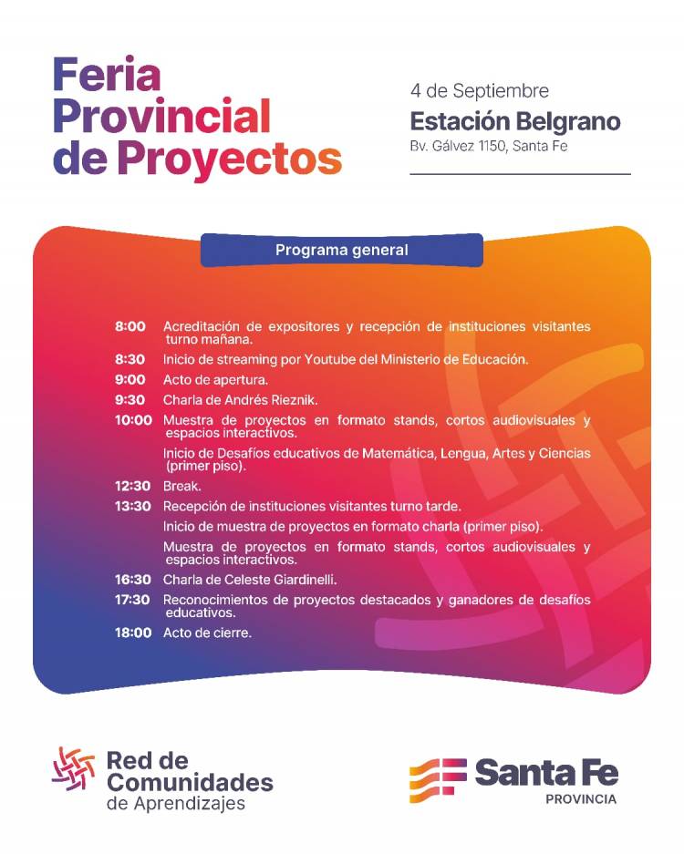 Educación: comienza la feria en la que más de 700 estudiantes muestran sus proyectos