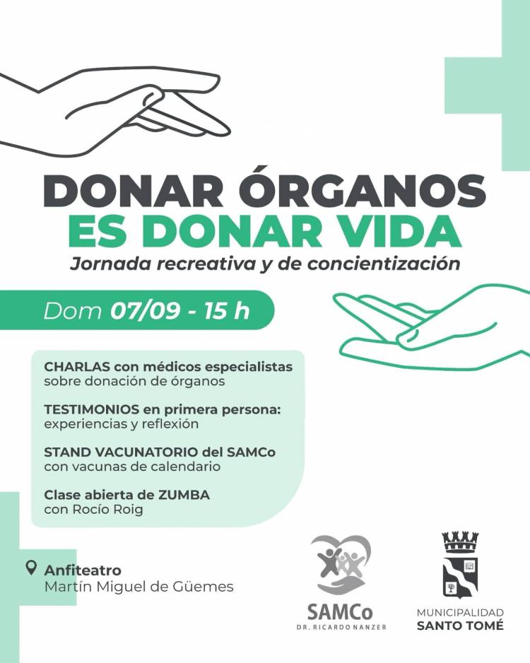 Jornada recreativa y de concientización: “Donar órganos es donar vidas”