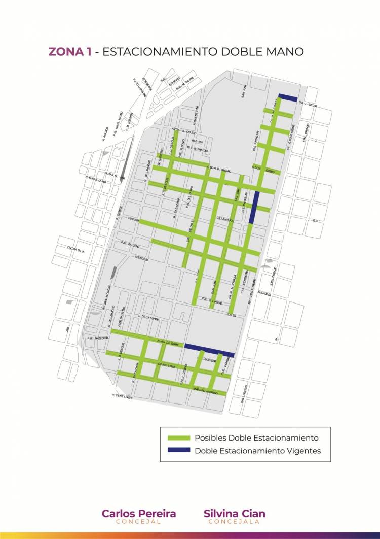 Más espacio para estacionar: proponen doble mano en más de 250 cuadras de Santa Fe
