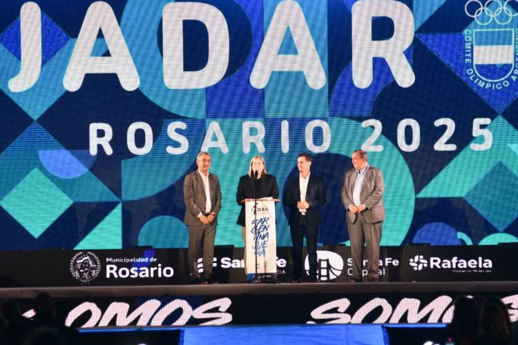 Poletti participó de la ceremonia de apertura de los Jadar en Rosario