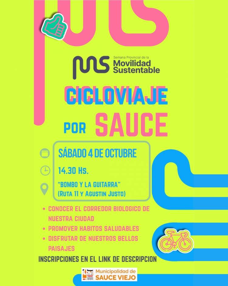 Semana de la movilidad en Sauce Viejo