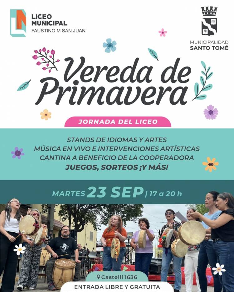 Jornada del Liceo: Vereda de Primavera 