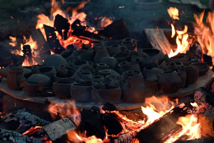 Se realizó la tradicional quema anual del Taller de Cerámica de La Guardia