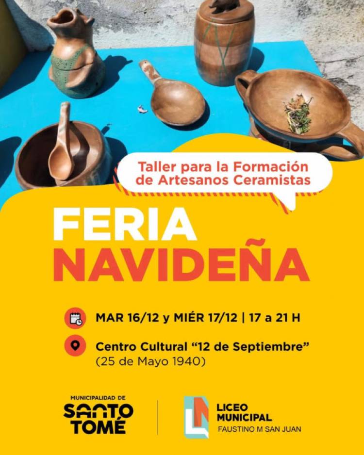 Feria Navideña del Taller para la Formación de Artesanos Ceramistas