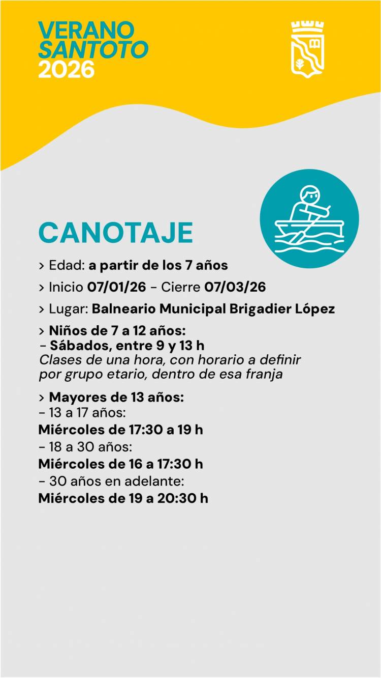 La Municipalidad presenta “Verano Santoto 2026” con múltiples propuestas deportivas y recreativas