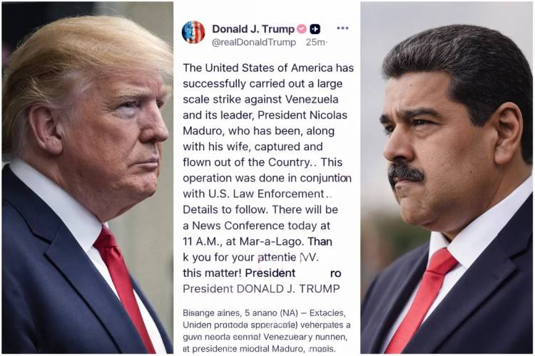 Donald Trump anunció que Estados Unidos capturó a Nicolás Maduro
