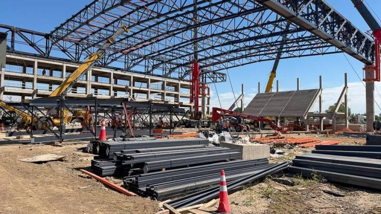 Juegos Suramericanos: el nuevo Microestadio del CARD que construye la Provincia ya transforma el paisaje del sur de la capital