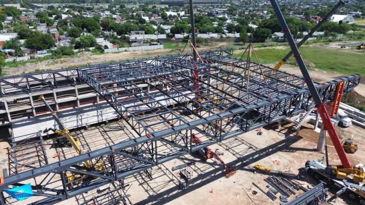 Juegos Suramericanos: el nuevo Microestadio del CARD que construye la Provincia ya transforma el paisaje del sur de la capital