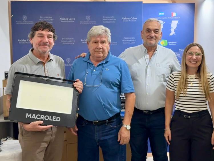 Calvo y Chiavallero con entidades deportivas de Clucellas y Rafaela