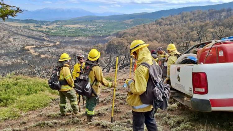 Regresaron a Santa Fe los brigadistas que fueron a colaborar en el control de incendios forestales en Chubut