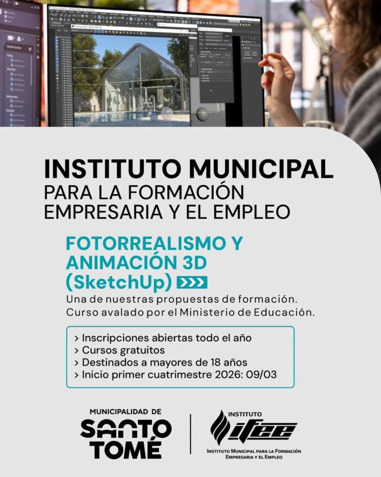 El IFEE abre inscripciones para el curso de Fotorrealismo y Animación 3D (SketchUp)