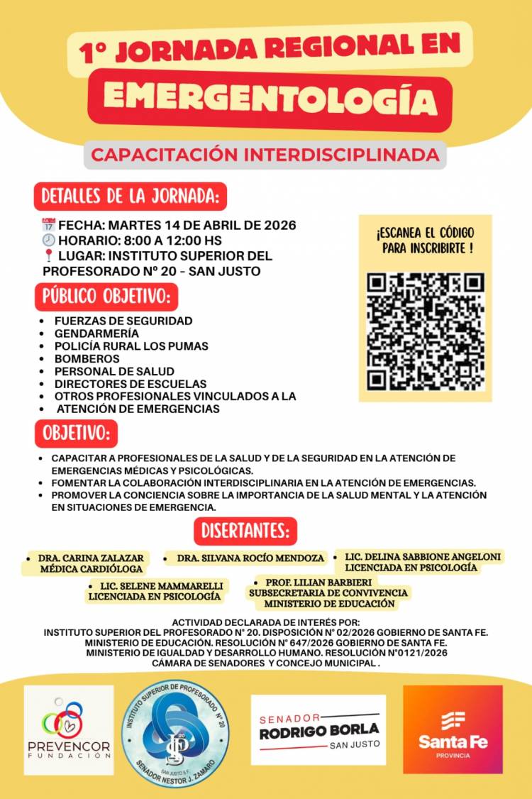 Rodrigo Borla invita a las primeras jornadas regionales de emergentología