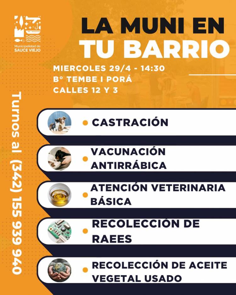 La Muni en tu barrio llega a Tembé I Porá