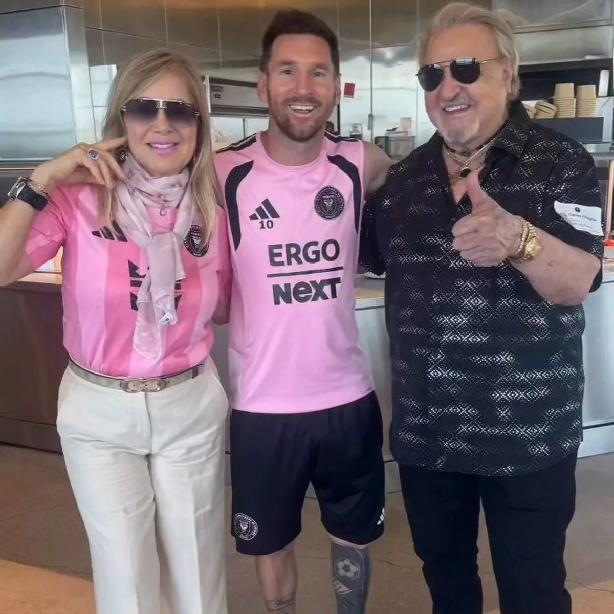 Messi recibió a “Quico” en el predio de Inter Miami y el encuentro se volvió viral