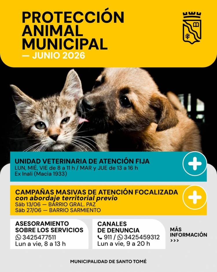 Protección Animal Municipal: servicios, campañas y canales de denuncia para junio
