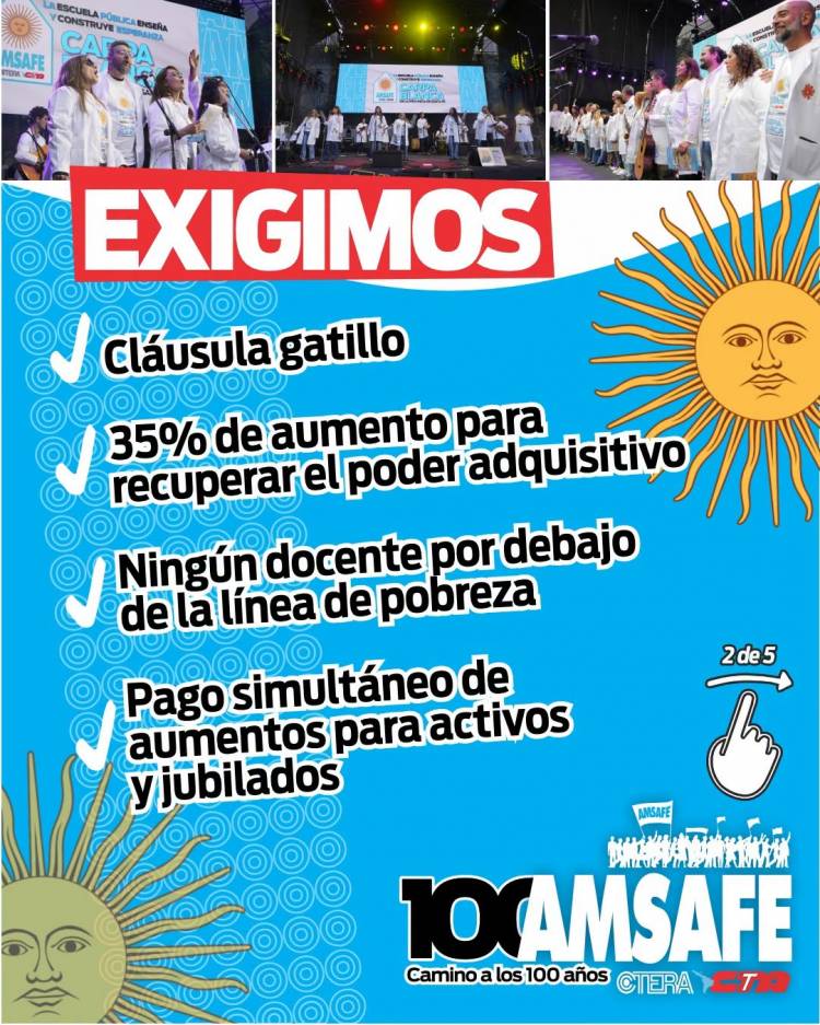 Amsafe pidio la urgente reapertura paritaria