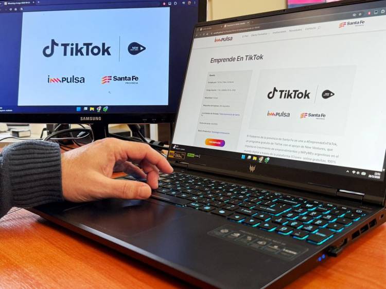El Gobierno de Santa Fe incorpora TikTok a la oferta formativa del programa Impulsa
