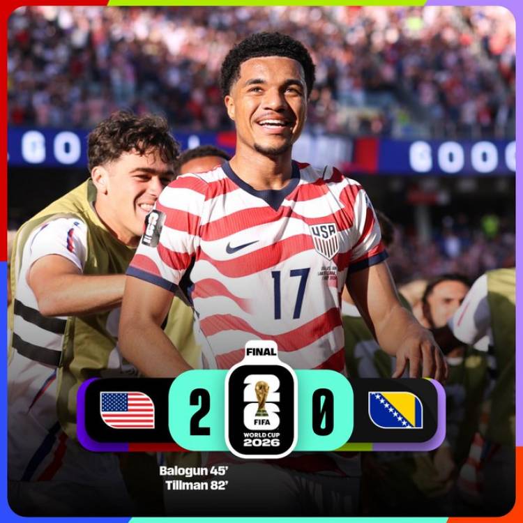 Estados Unidos le ganó a Bosnia y clasificó a los octavos de final del Mundial