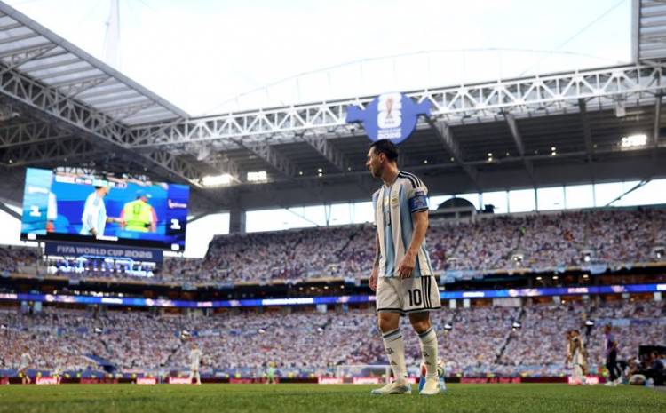 El enojo de Lionel Messi al término de la clasificación ante Cabo Verde