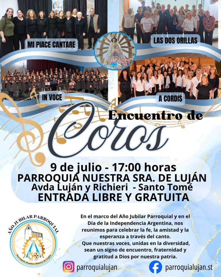 La Municipalidad invita al Encuentro de Coros por el Día de la Independencia