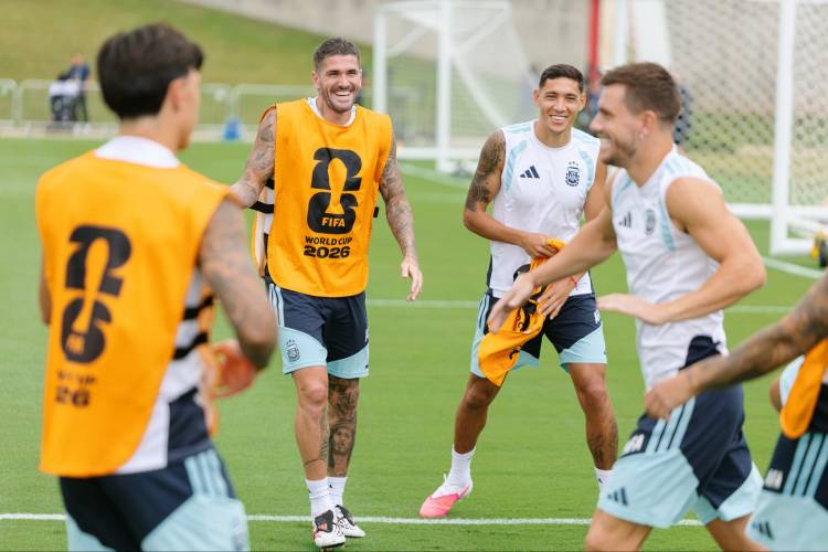 El último entrenamiento de la Selección argentina de cara al partido ante Inglaterra