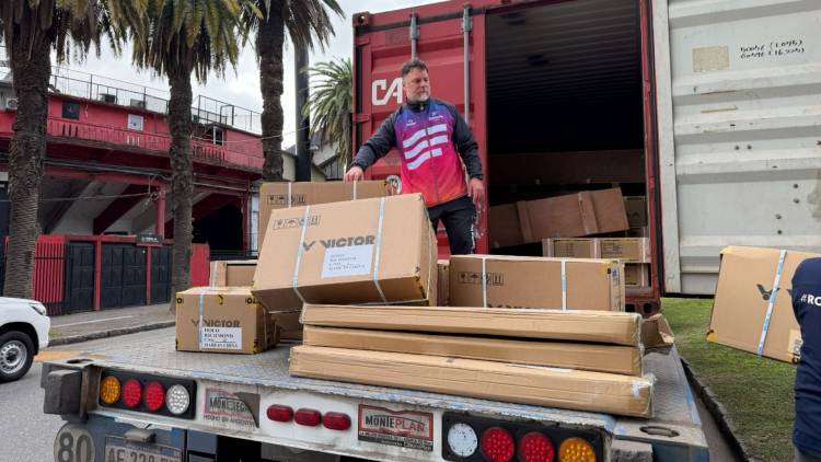    Juegos Suramericanos Santa Fe 2026: Llegaron materiales deportivos de nivel internacional que quedarán como legado para toda la provincia