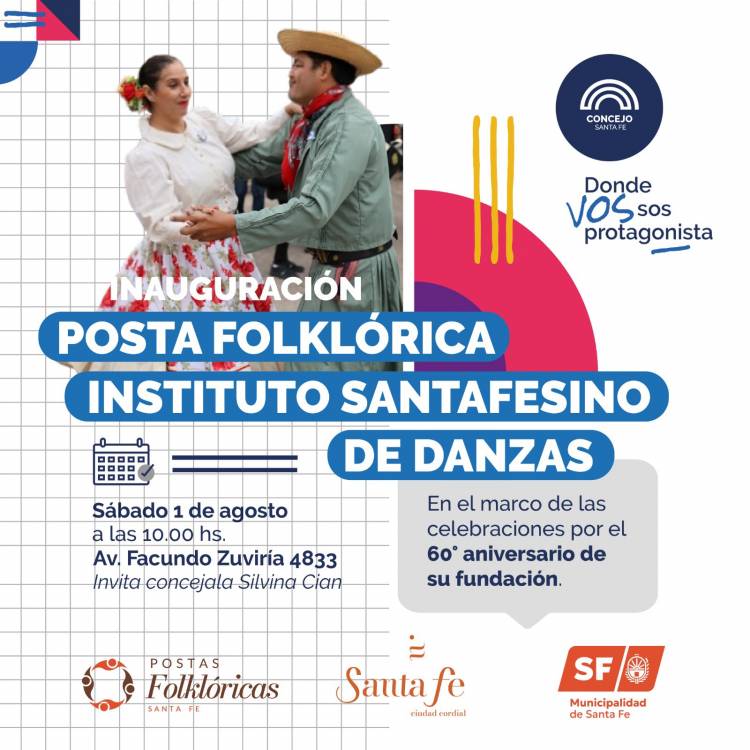 Silvina Cian inaugura una nueva estación del Paseo de Postas Folklóricas de la Ciudad